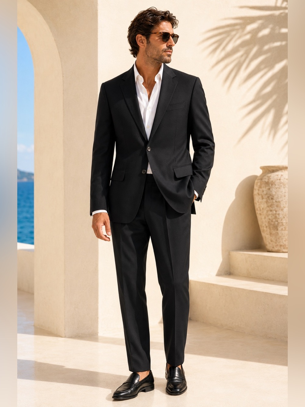 Ermenegildo Zegna Tailored Wool Suit Quiet Luxury Size 42L